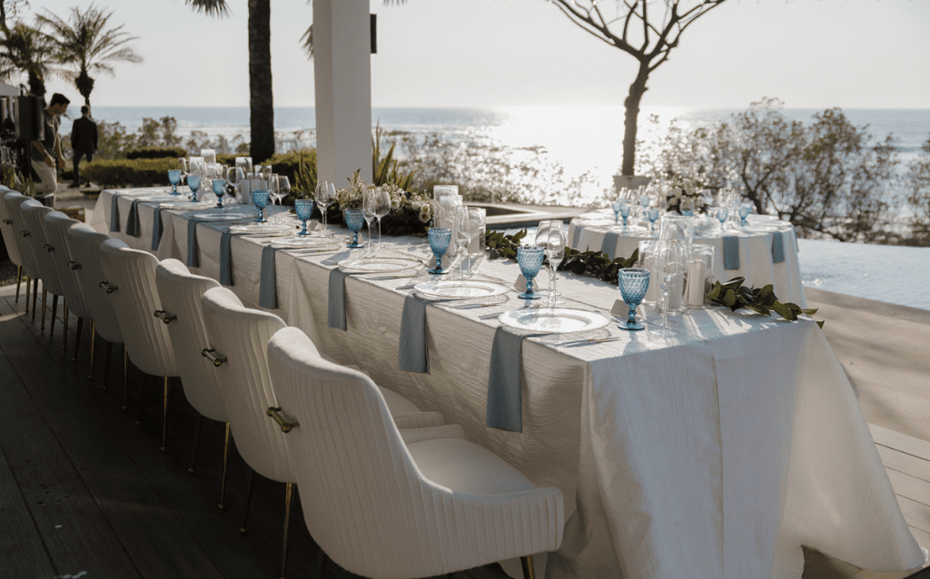 Cérémonie de mariage de la plage Celebrity